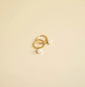 Pearl Charm Huggies