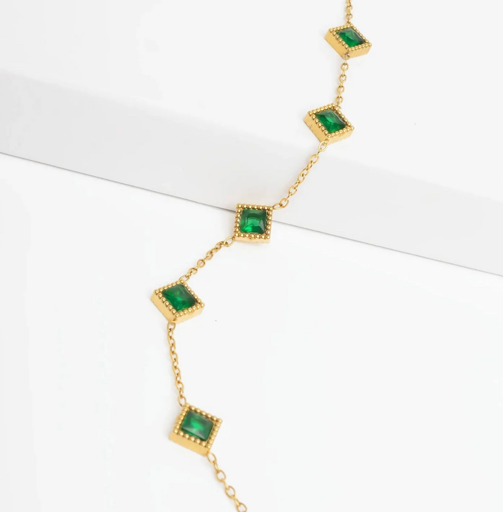 The Esme Emerald Station Bracelet