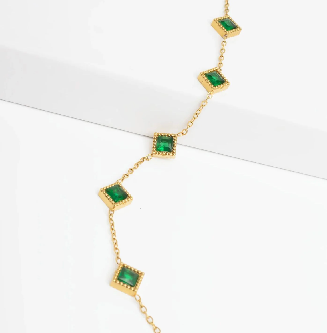 The Esme Emerald Station Bracelet