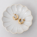 Double Hoop Stud Huggie Earrings