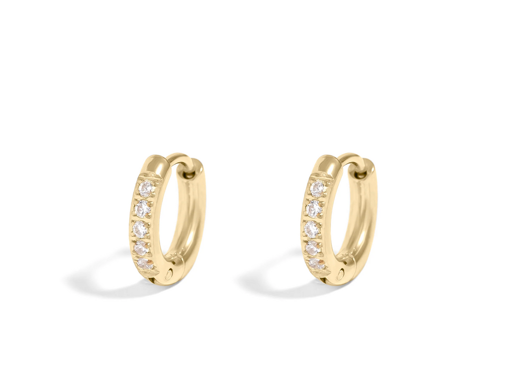 Micro-Pave Sparkle Huggies