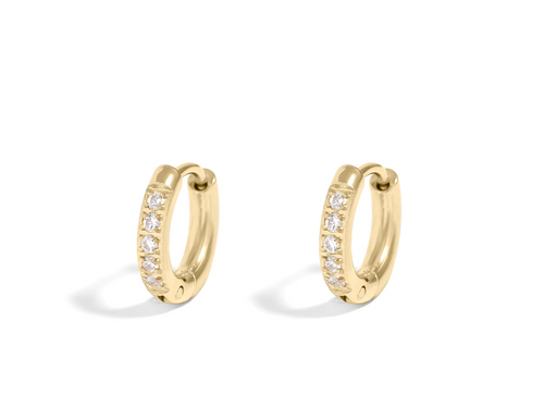 Micro-Pave Sparkle Huggies