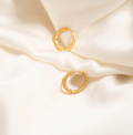 Textured Petite Hoop Earrings